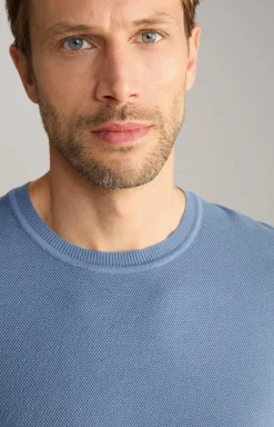 Strick-Shirt Valdrio in Blau