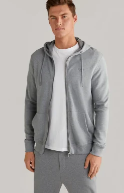 Sweatjacke Salvatore in Grau meliert