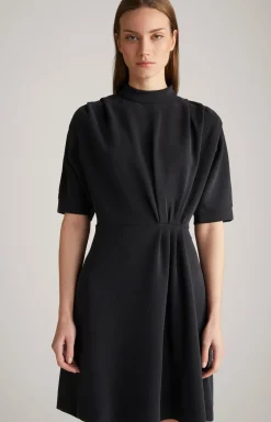 Sweat-Kleid in Schwarz
