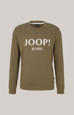 Sweatshirt Alfred in Olivgrün