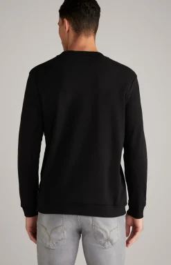Sweatshirt Alfred in Schwarz