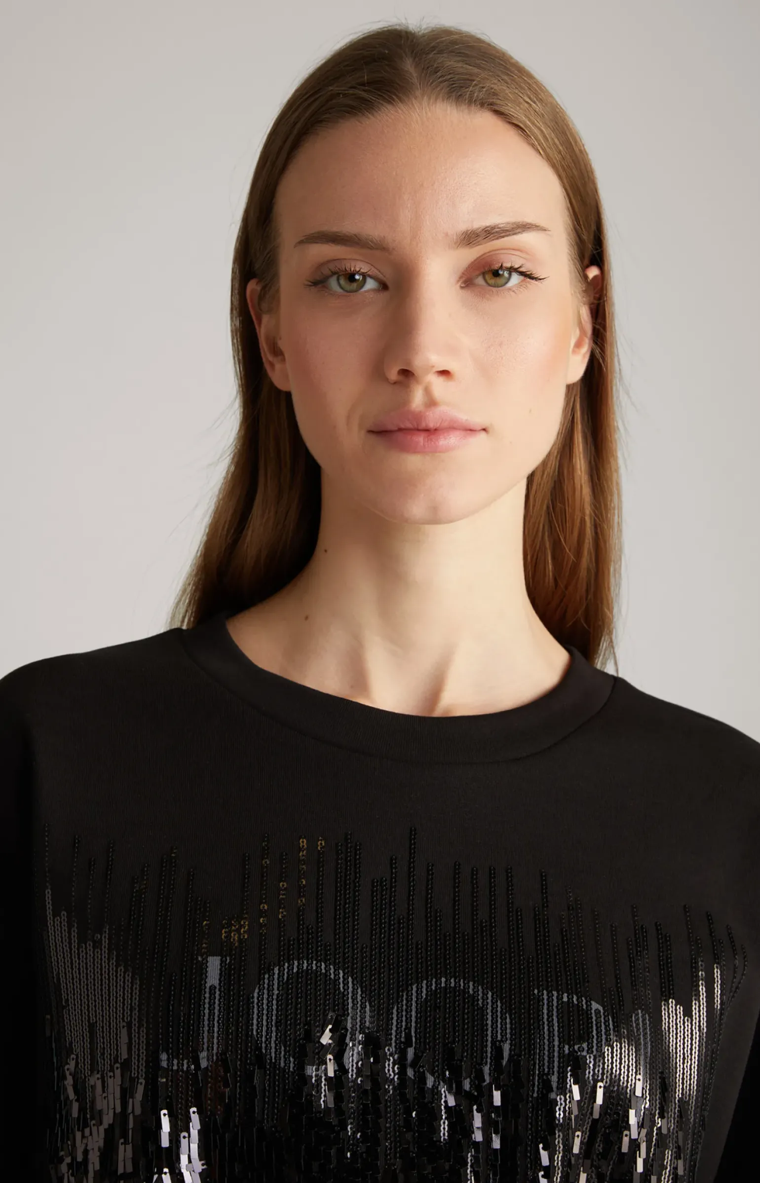 Sweatshirt in Schwarz