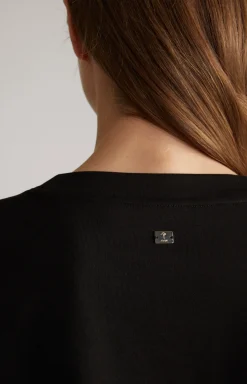 Sweatshirt in Schwarz