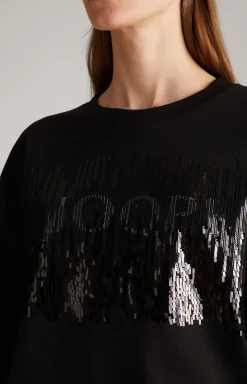 Sweatshirt in Schwarz