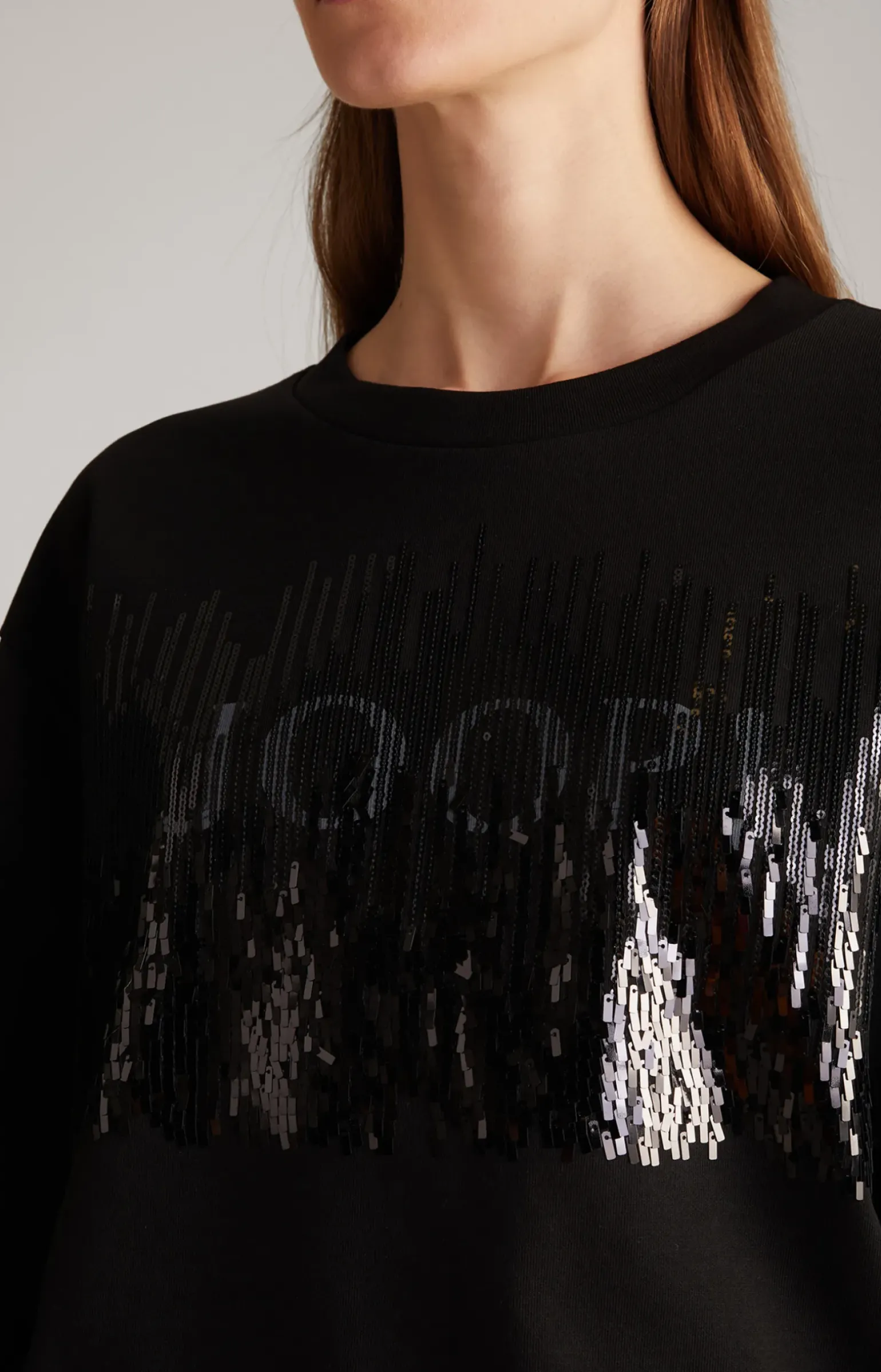 Sweatshirt in Schwarz