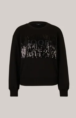 Sweatshirt in Schwarz