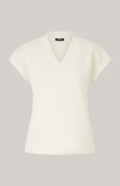 Sweat-T-Shirt in Beige