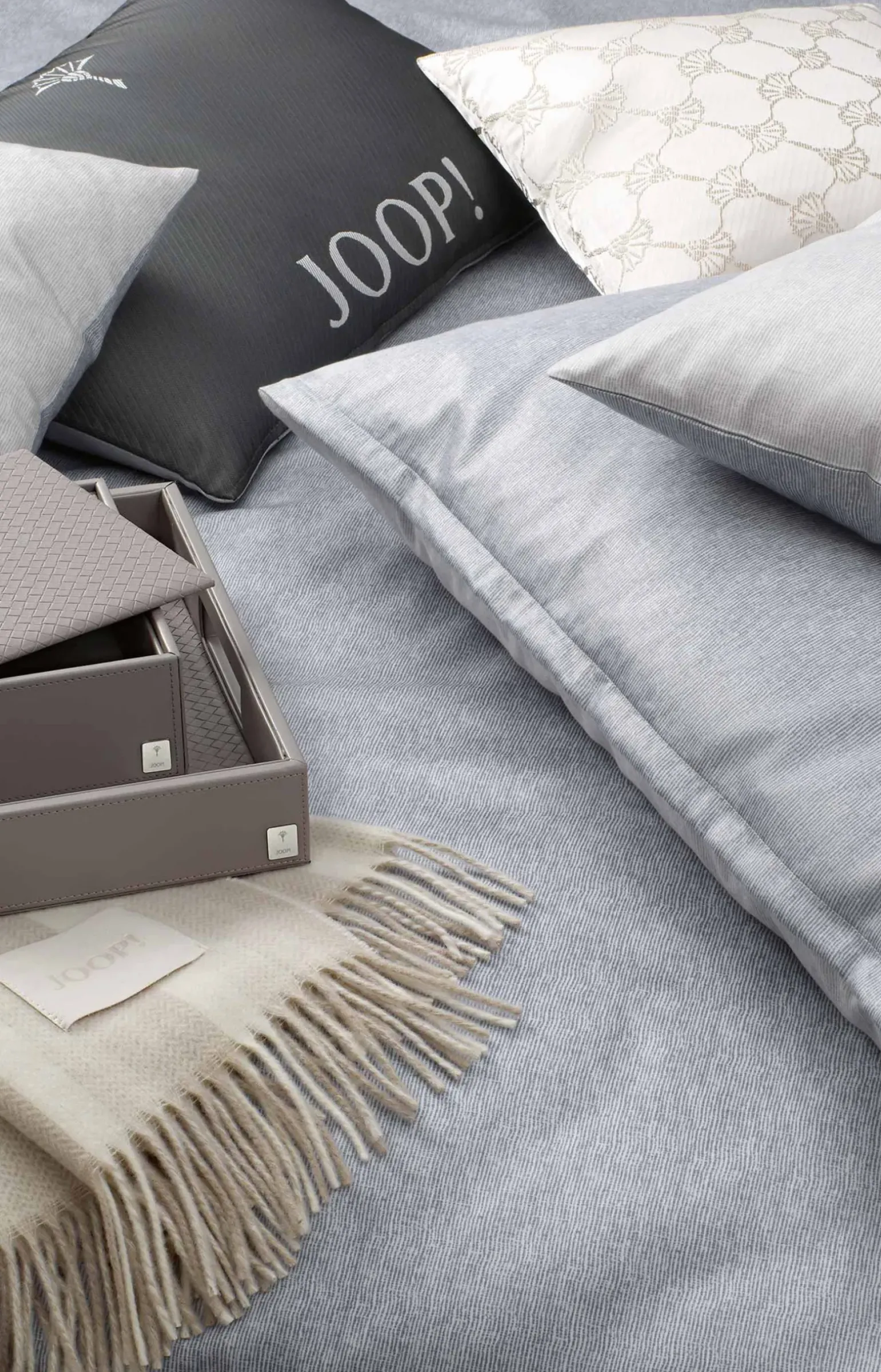 Tablett Homeline, Grau-Rosé