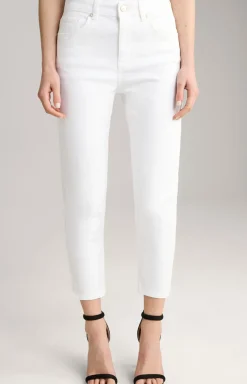 Tapered Jeans in Weiß