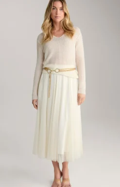 Tüllrock in Creme