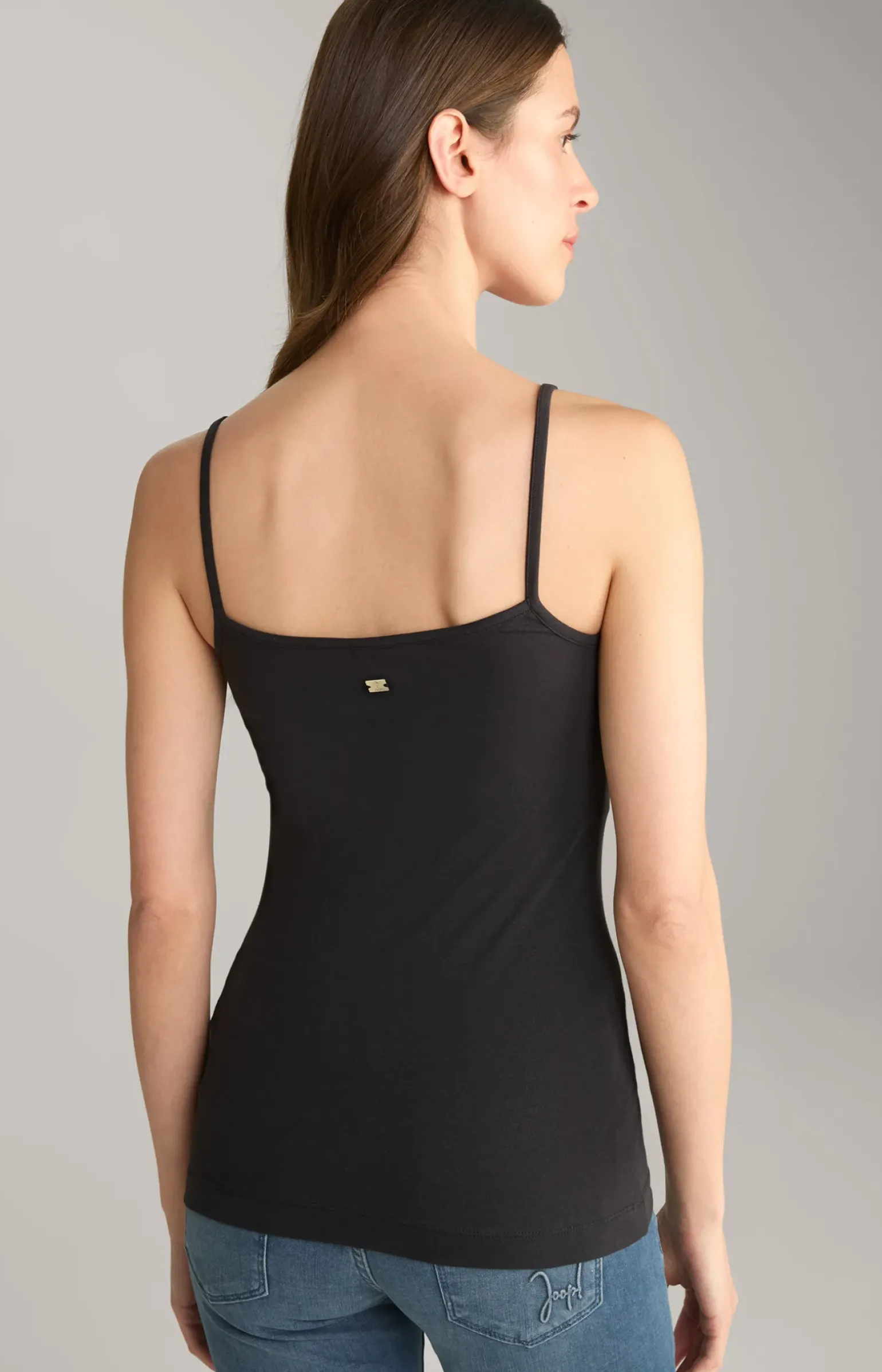 Trägertop in Schwarz