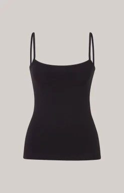 Trägertop in Schwarz