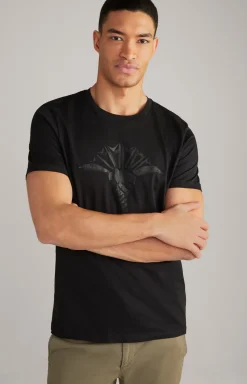 T-Shirt Alerio in Schwarz