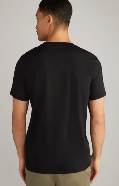 T-Shirt Alerio in Schwarz