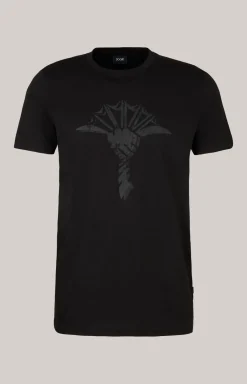 T-Shirt Alerio in Schwarz