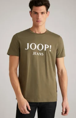 T-Shirt Alex in Olivgrün