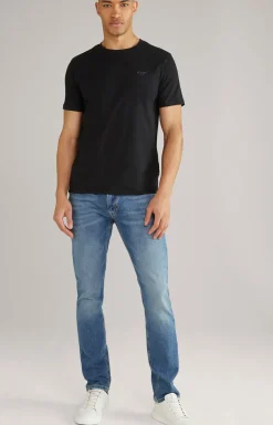 T-Shirt Alphis in Schwarz