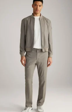 T-Shirt Bruce in Creme strukturiert