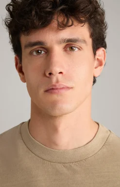 T-Shirt Carusio in Hellbraun