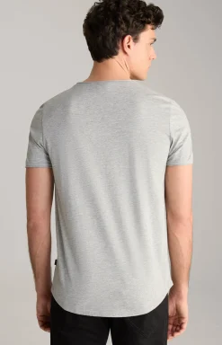 T-Shirt Cliff in Hellgrau