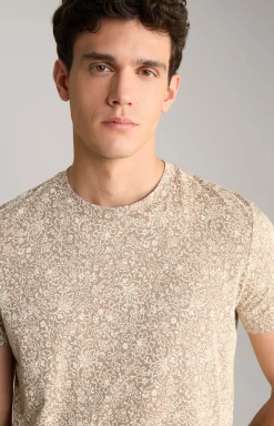 T-Shirt Crispo in Braun gemustert