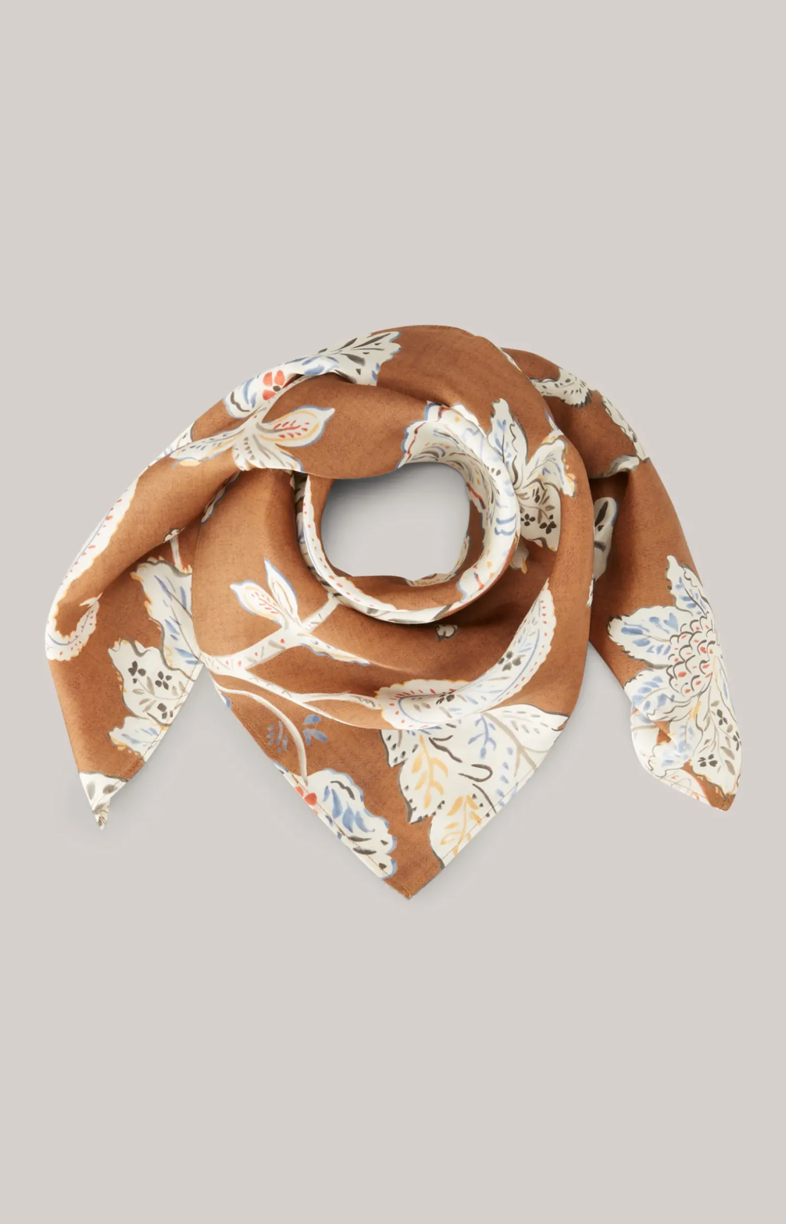 Tuch in Braun gemustert