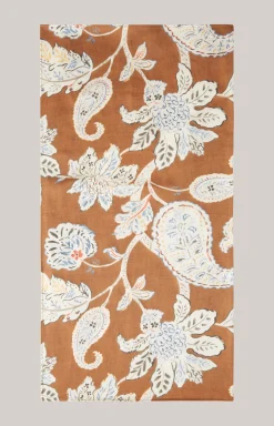 Tuch in Braun gemustert