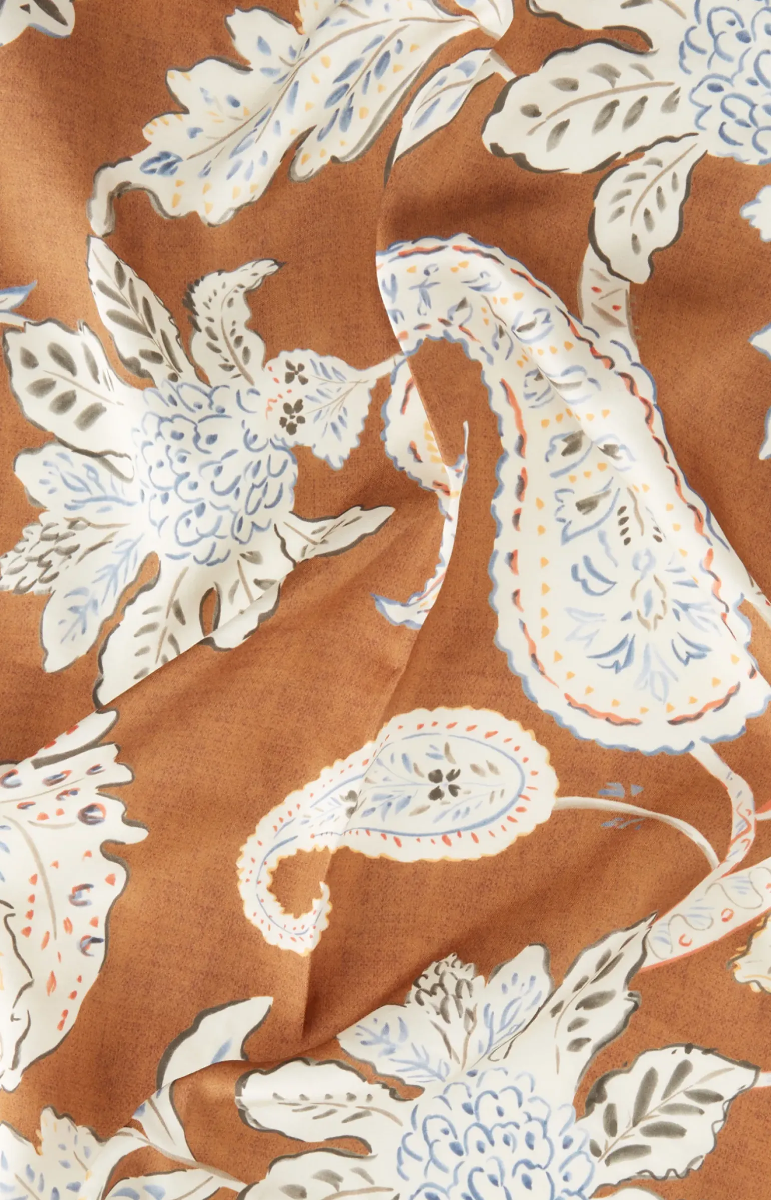 Tuch in Braun gemustert