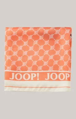 Tuch in Orange gemustert