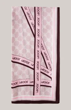 Tuch in Rosa gemustert