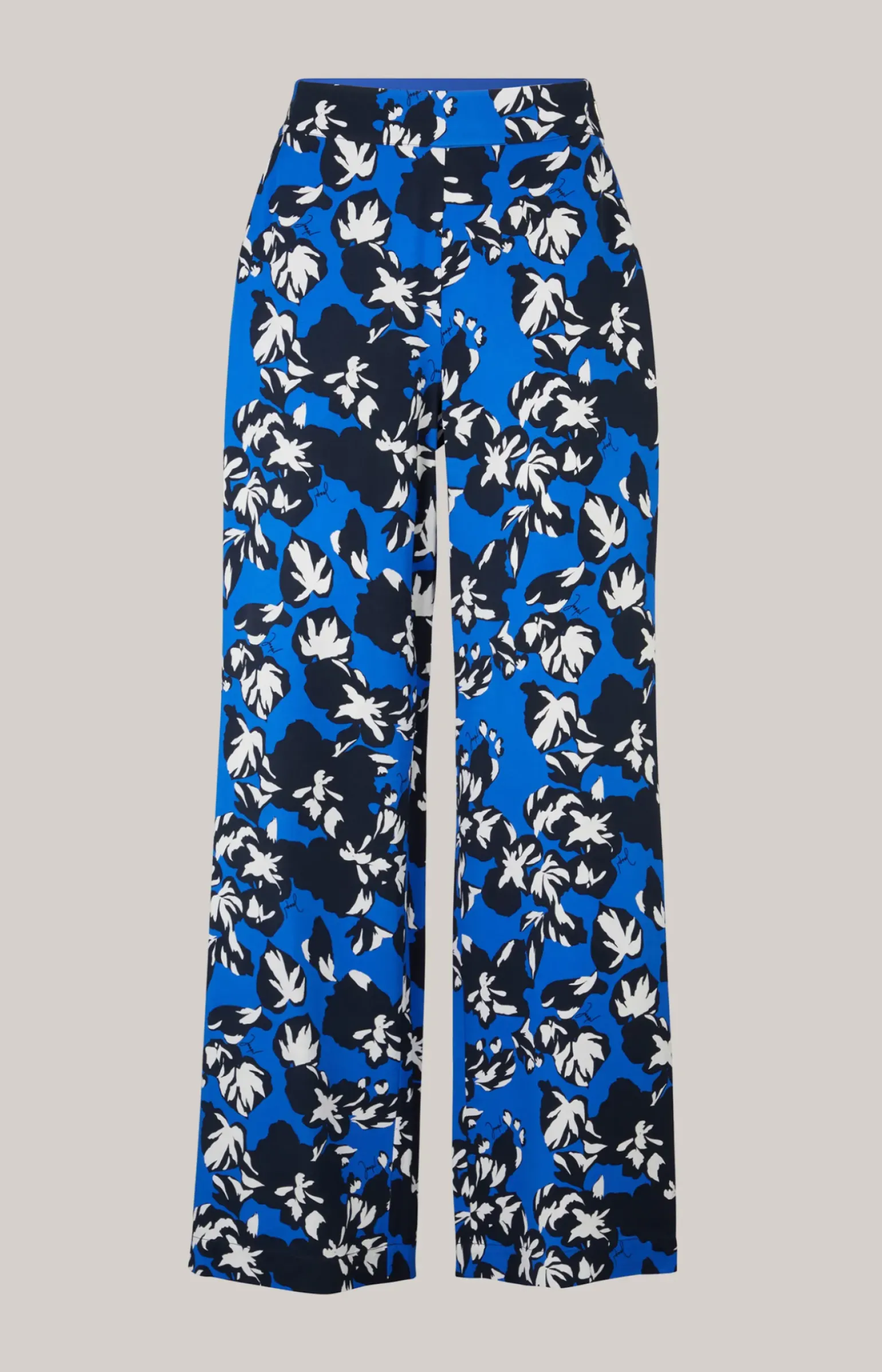 Twill-Hose in Blau/Schwarz/Weiß gemustert