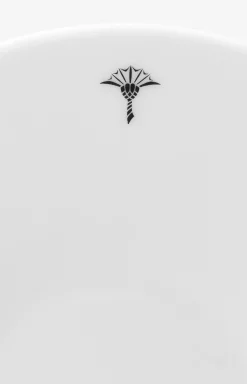 Untertasse Single Cornflower - 2er Set in Weiß