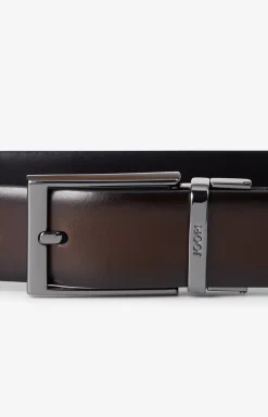 Wendegürtel in Dunkelbraun/Schwarz