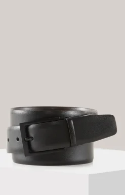 Wendegürtel in Schwarz/Dunkelbraun