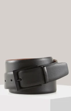 Wendegürtel in Schwarz/Hellbraun