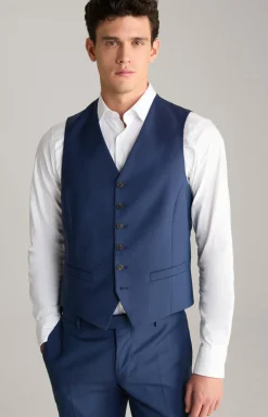 Weste Wackno in Navy strukturiert