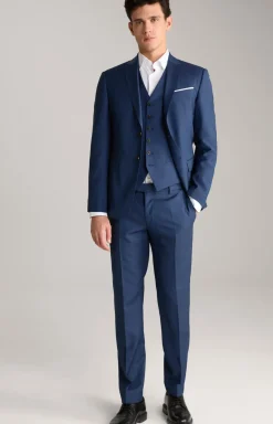 Weste Wackno in Navy strukturiert