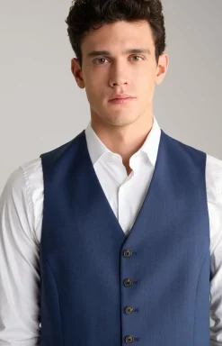 Weste Wackno in Navy strukturiert