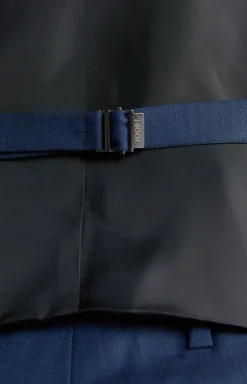 Weste Wackno in Navy strukturiert