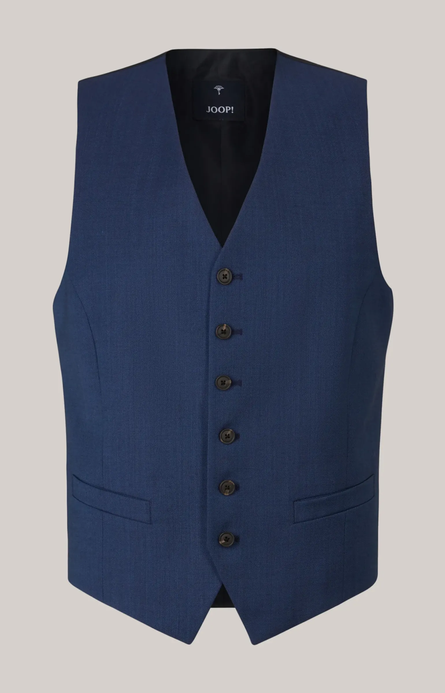 Weste Wackno in Navy strukturiert