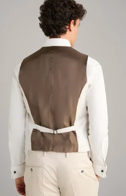 Weste Weazer in Creme gemustert