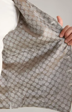 Weste Weazer in Creme gemustert