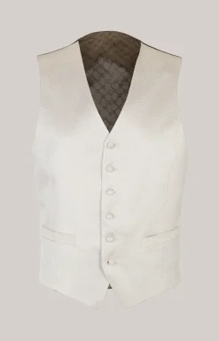 Weste Weazer in Creme gemustert