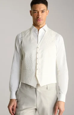 Weste Weazer in Creme gemustert