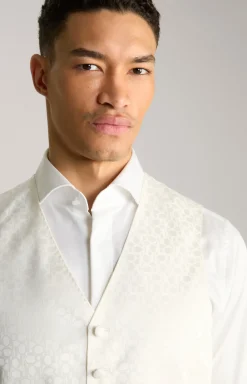 Weste Weazer in Creme gemustert