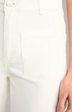 Wide Leg Jeans in Offwhite