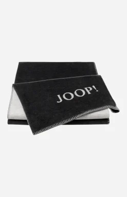 Wohndecke JOOP! MELANGE-DOUBLEFACE in Anthrazit-Silber