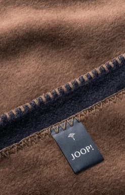 Wohndecke JOOP! UNI-DOUBLEFACE in Marine-Karamell