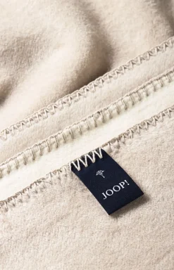 Wohndecke Uni-Doubleface in Ecru-Feder