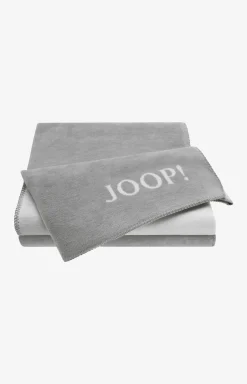 Wohndecke Uni-Doubleface, Silber-Grau